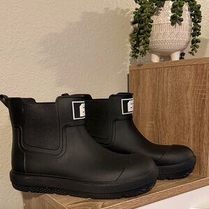 Black Ankle Rain Boots